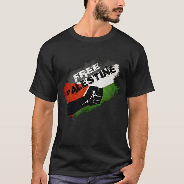 Free Palestine #freepalestine #freegaza T-Shirt (Front)