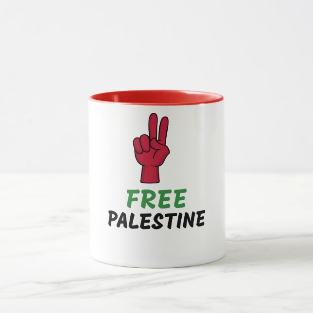 Free Palestine Gaza Genocide Mug (Center)