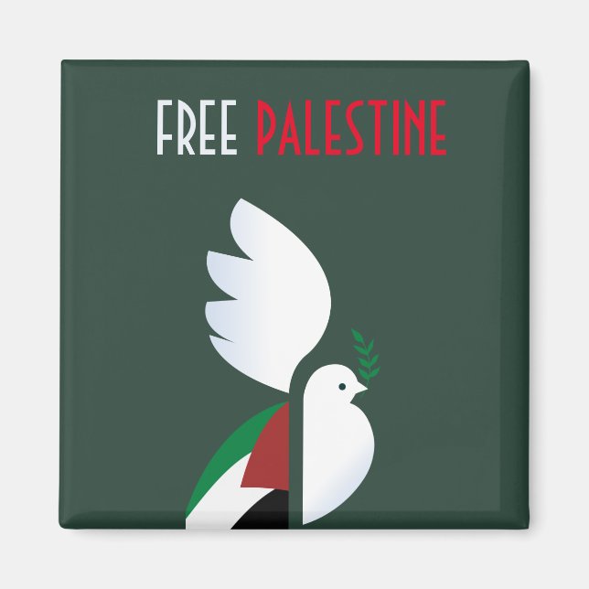 Free Palestine – Human Rights Awareness  Magnet (Front)