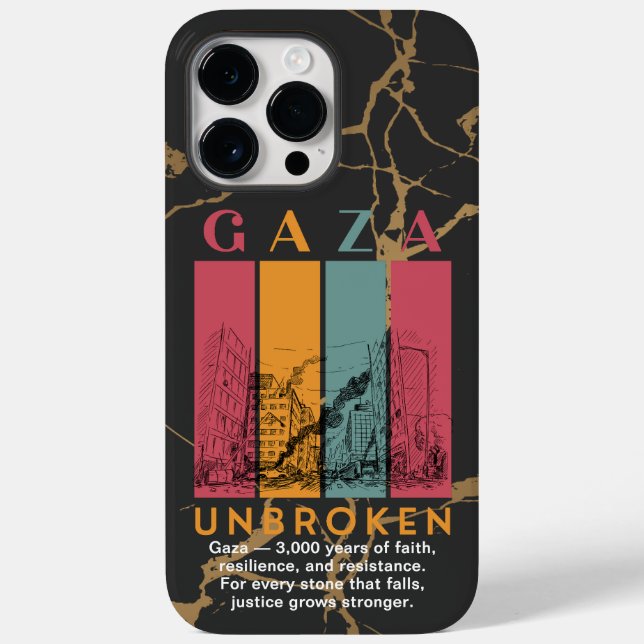 Free Palestine iPhone 14 Pro Max Tough Case – Gaza (Back)