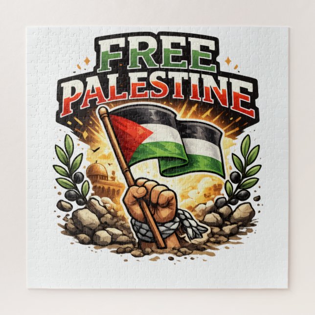 Free Palestine Jigsaw Puzzle (Vertical)