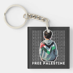 FREE PALESTINE KEY RING