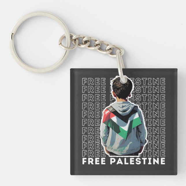 FREE PALESTINE KEY RING (Front)
