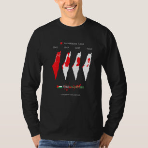 Free Palestine Map Flag Free Gaza I Stand With Pal T-Shirt