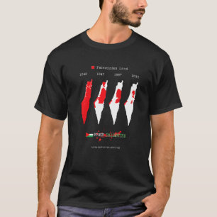 Free Palestine Map Flag Free Gaza I Stand With Pal T-Shirt