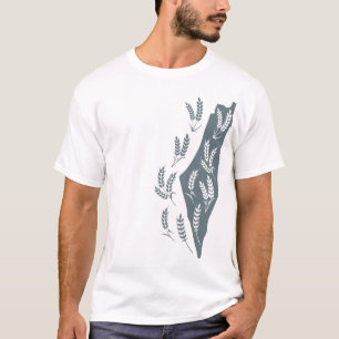 Free Palestine Map Sunbula Palestinian Resistance T-Shirt