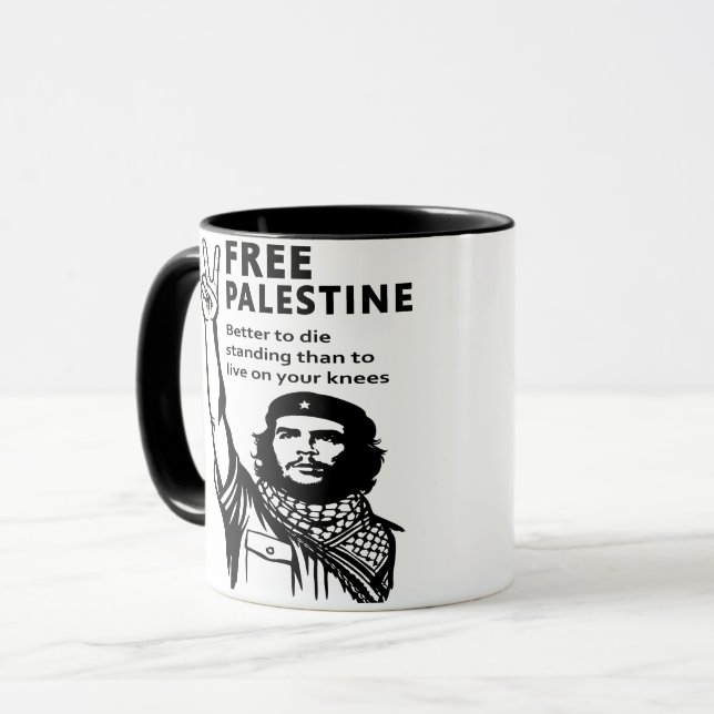 FREE PALESTINE MUG (Front Left)