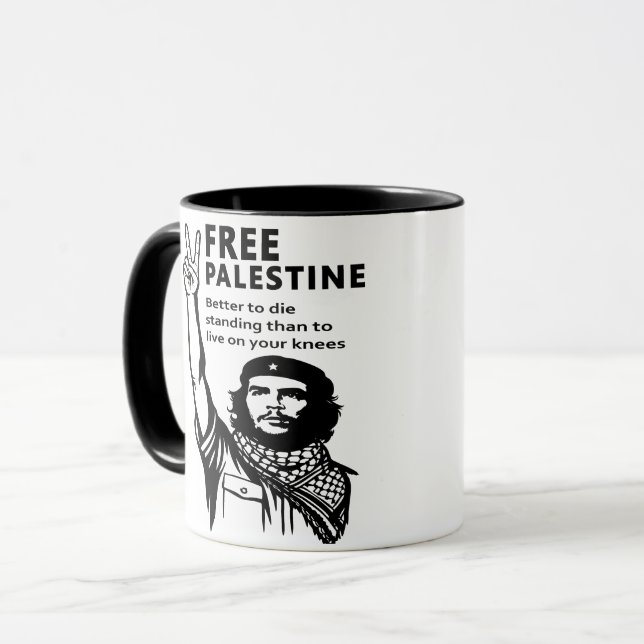 FREE PALESTINE MUG (Front Left)