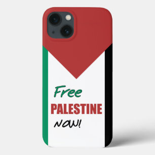 Free Palestine Now Palestinian Flag iPhone 13 Case