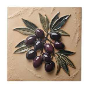 FREE PALESTINE olives branches mosaic ceramic tile