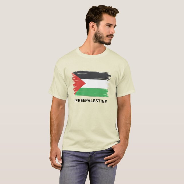 Free Palestine,  Palestine Flag, Solidarity T-Shirt (Front Full)