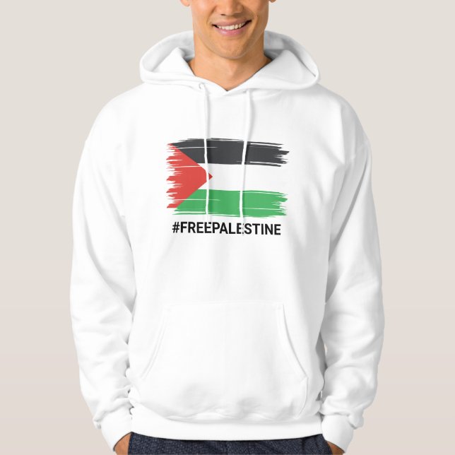 Free Palestine, Palestine Flag, Solidarity T-Shirt Hoodie (Front)
