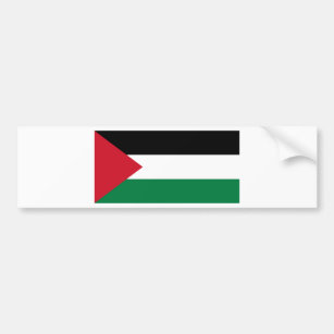 Free Palestine - Palestinian Flag (علم فلسطين‎) Bumper Sticker