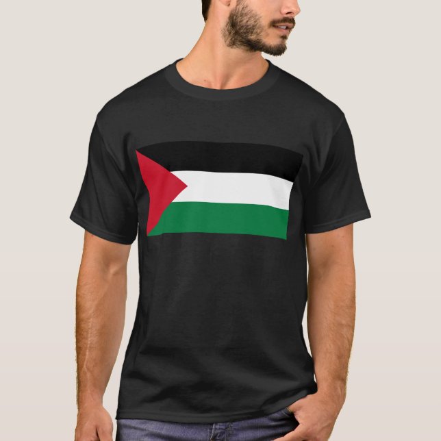 Free Palestine - Palestinian Flag (علم فلسطين‎) T-Shirt (Front)