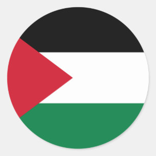 Free Palestine - Palestinian Flag (علم فلسط Classic Round Sticker