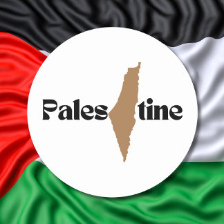 Free Palestine Palestinian Map Social Justice Classic Round Sticker