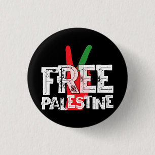 Free Palestine Palestinian Patriotic Ceasefire Tee 3 Cm Round Badge
