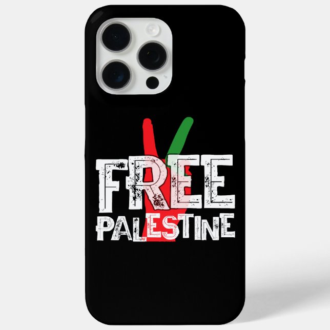 Free Palestine Palestinian Patriotic Ceasefire Tee Case-Mate iPhone Case (Back)