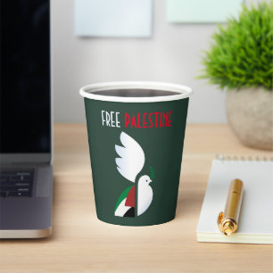 Free Palestine Paper Cups – Patriotic Party 