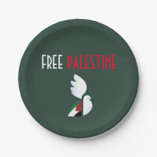 Free Palestine Paper Plate