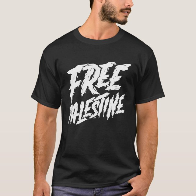 Free Palestine Protest Support for Gaza and Jerusa T-Shirt (Front)