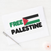 Free Palestine Rectangular Sticker (Envelope)