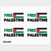 Free Palestine Rectangular Sticker (Sheet)