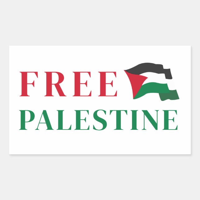free palestine Rectangular Sticker (Front)