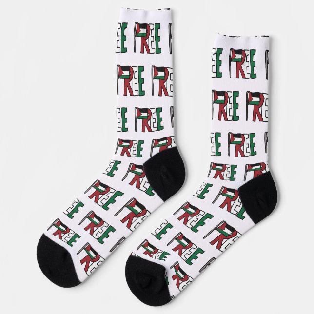 Free Palestine Socks (Left)