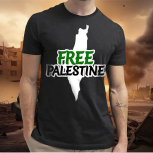 Free Palestine, Solidarity, Palestine map T-Shirt