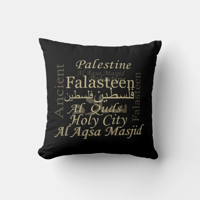 free palestine solidarity support freedom cushion (Front)