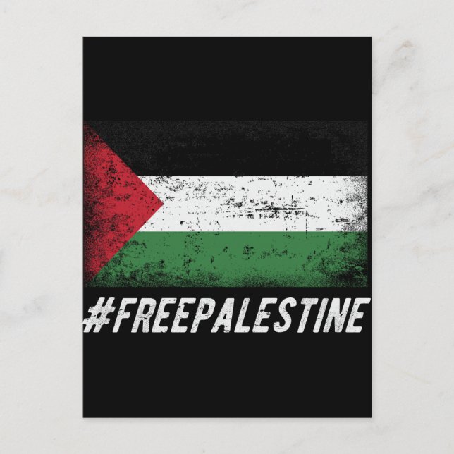 Free Palestine Stand with Palestine Postcard (Front)
