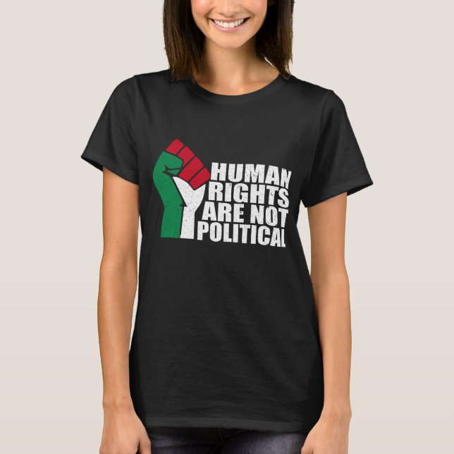 Free Palestine, Support Palestine, Free Gaza T-Shirt (Front)