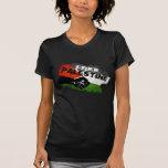 Free Palestine T-Shirt<br><div class="desc">Free Palestine Retro shirt with Flag Background.

 Other colour options.</div>
