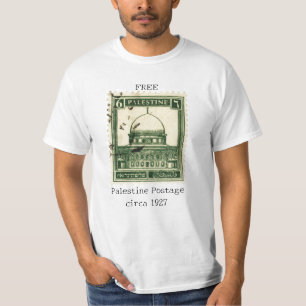 Free Palestine T-Shirt   Historic Palestine Stamp