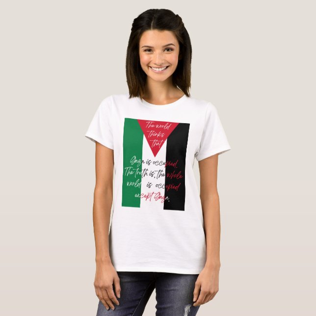 Free Palestine T-shirt - Save Gaza T-shirt (Front Full)