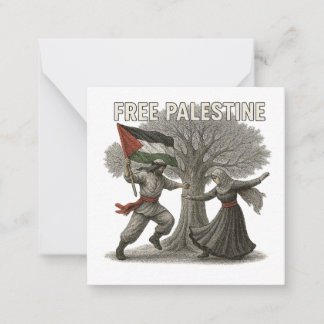 Free Palestine Thank You Card – Message of Hope