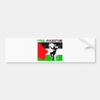 FREE PALESTINE THEME. BUMPER STICKER