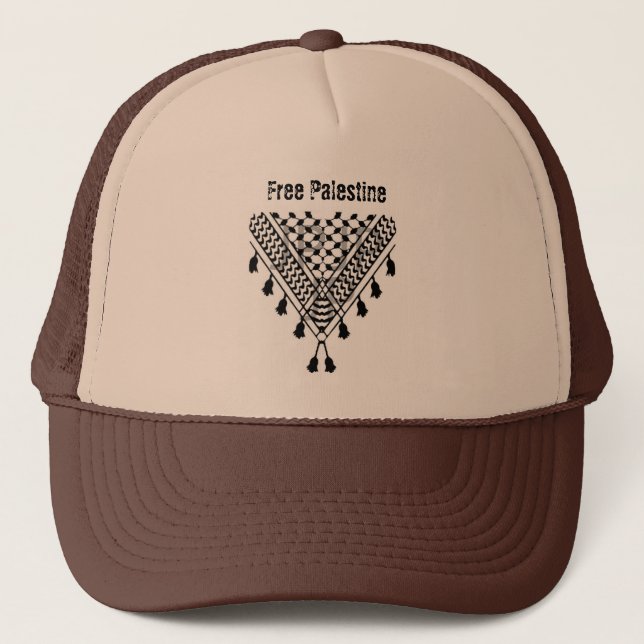 Free Palestine  Trucker Hat (Front)