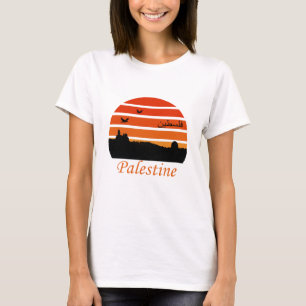 free palestine vintage sunset T-Shirt