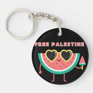 free palestine Watermelon Palestine cute colourful Key Ring