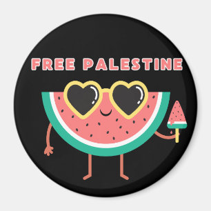free palestine Watermelon Palestine cute colourful Magnet