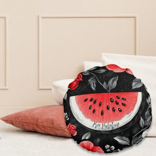 Free Palestine Watermelon  Round Cushion