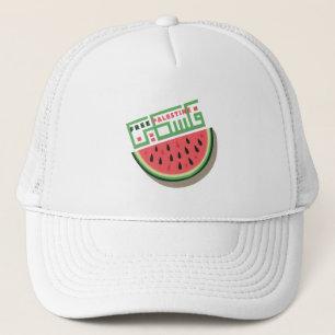 FREE PALESTINE WATERMELON TRUCKER HAT