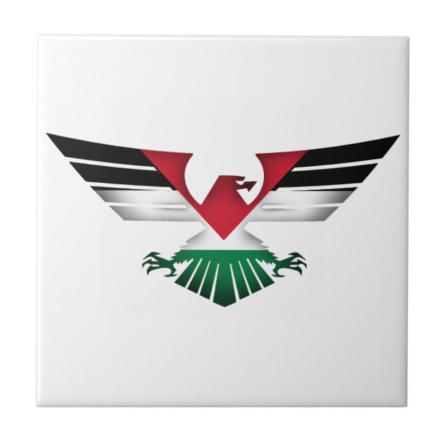 FREE PALESTINE - WINGS OF FREEDOM CERAMIC TILE (Front)