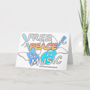 Free Peace Music   Card