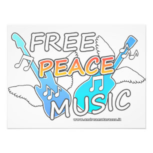 Free Peace Music   Photo Print