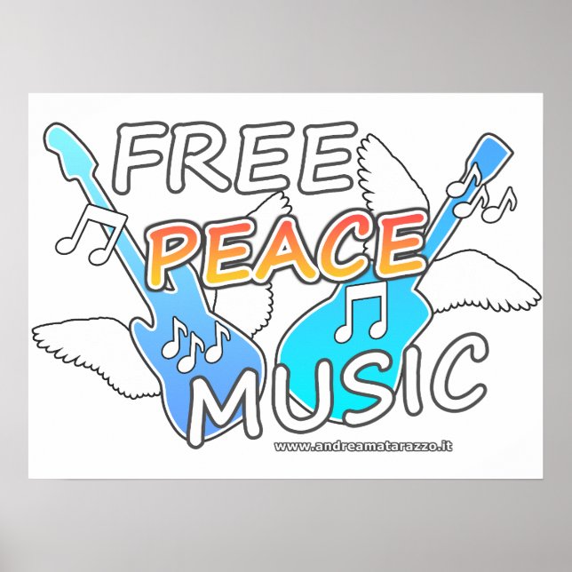 Free Peace Music  Poster (Front)