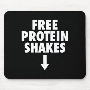 Free Protein Shakes Funny Adult Humour Novelty Bod Mouse Pad