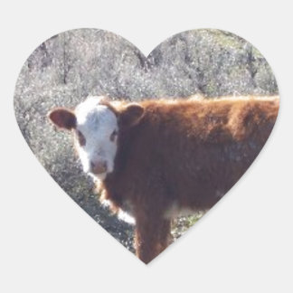 Free Range Cow Heart Sticker